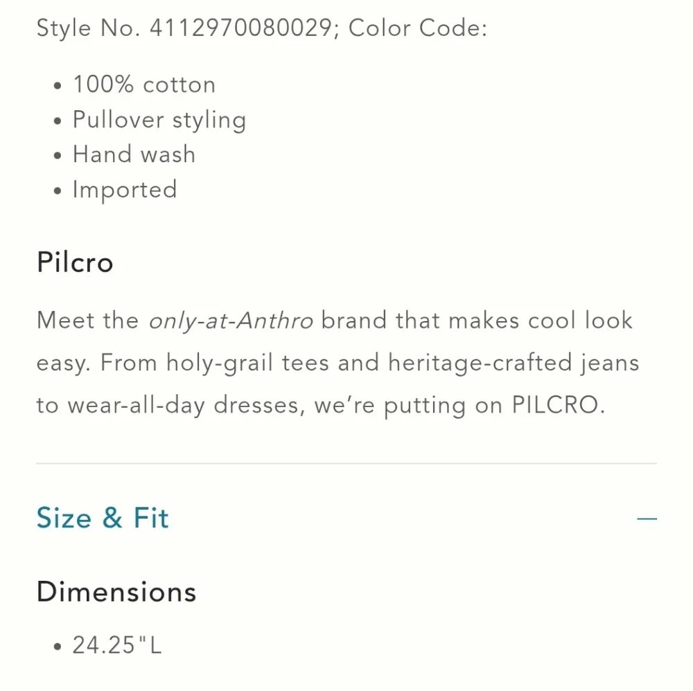 NWT Pilcro Cotton Graphic Tee - Picture 10 of 10
